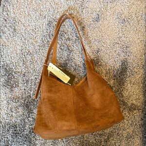 Brown Suede Women's Bag